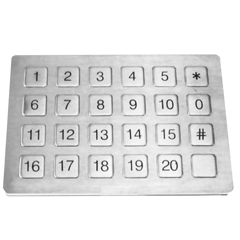 stainless steel keypad with 24 keys for elevator